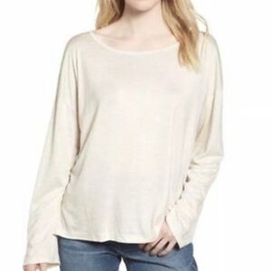 Madewell Womens oatmeal colored libretto top